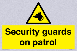 Security guards on patrol